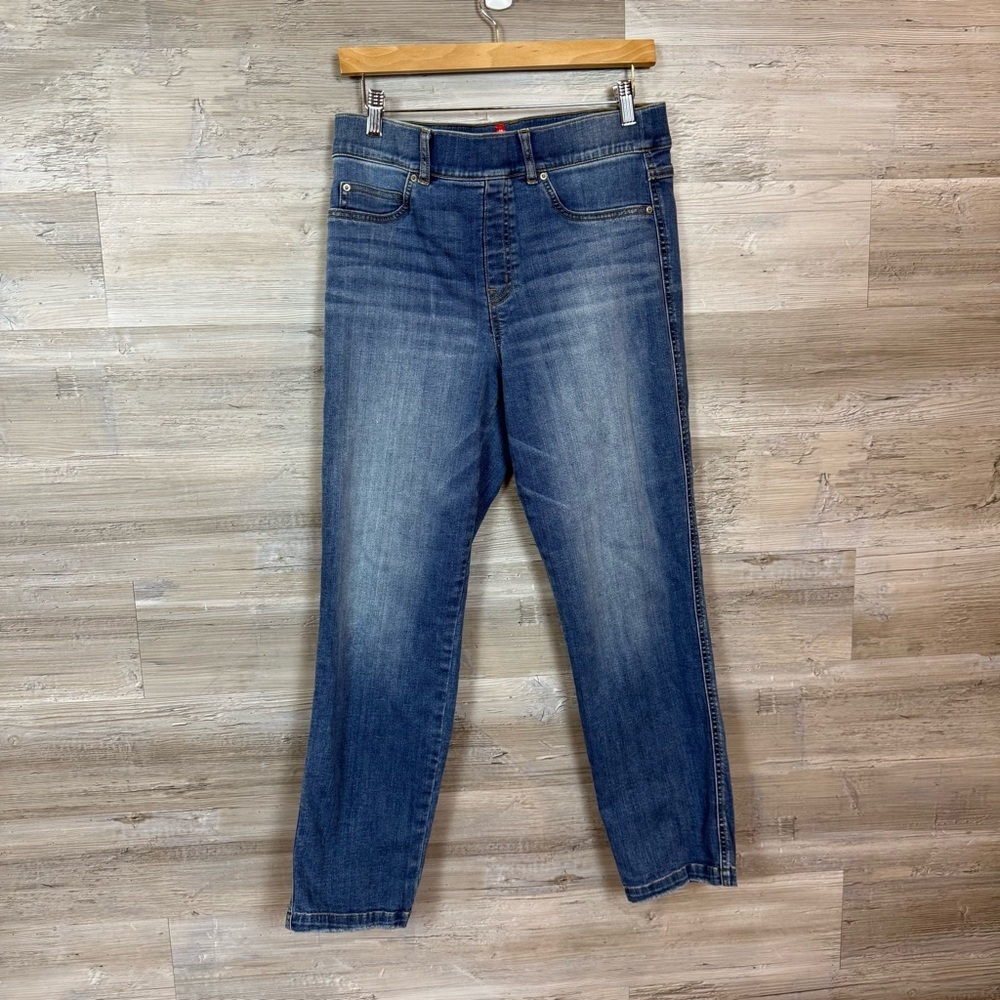Spanx Jean-ish Ankle Leggings Twilight Rinse Blue Denim Large - Picture 7 of 7